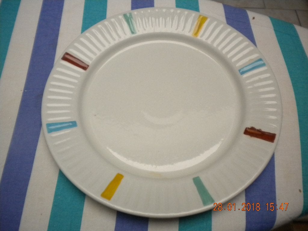 Plat bord (2st.), Antiek en Kunst, Antiek | Servies los, Ophalen