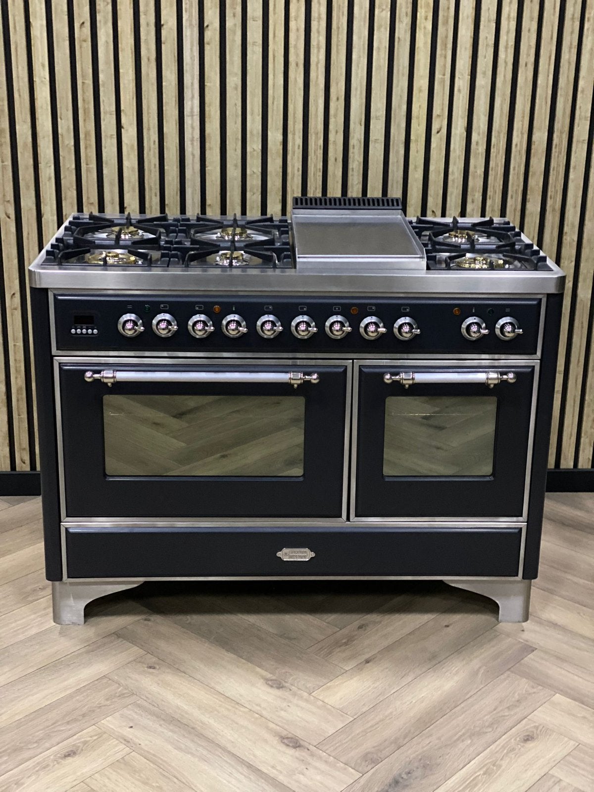 Cuisiniere Boretti 120 cm gaz 7 brûleurs plaque de cuisson