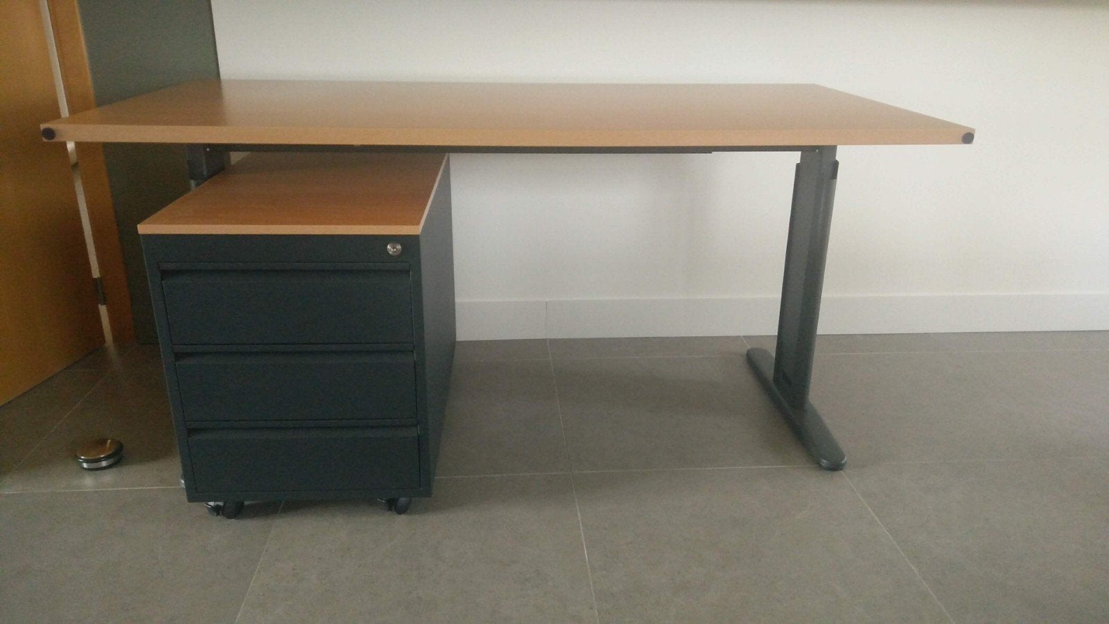 Bureau met ladekast, Huis en Inrichting, Ophalen