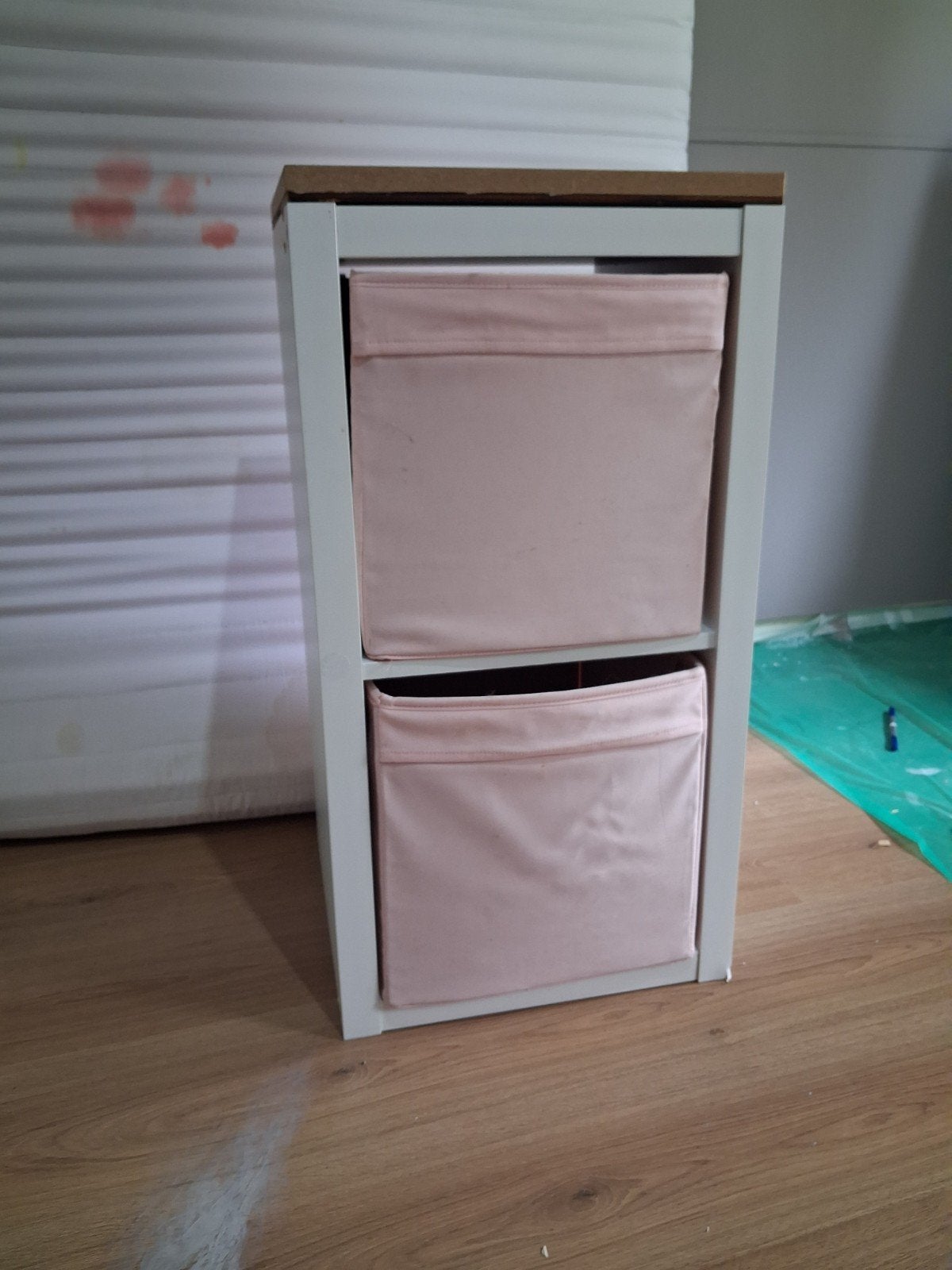 Armoire ikea KALLAX avec 2 inserts roses, Maison & Meubles, Enlèvement, Comme neuf