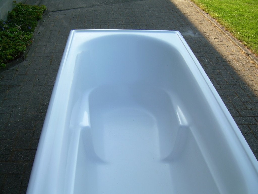 ligbad sphinx acryl 180x80cm, lavabo 47cm rond met kraan, Ophalen, Gebruikt, Bad