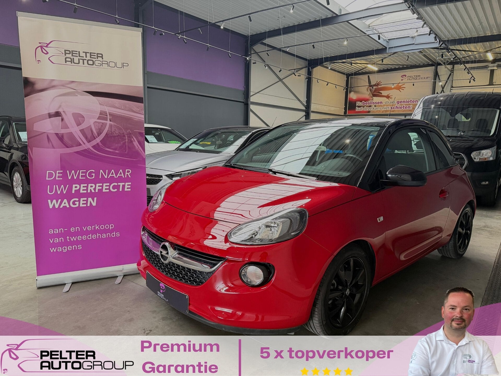 Opel Adam 1.2i Black Edition PDC 61.000km!, Auto's, Opel, 0 kg, 4 zetels, ADAM, Parkeersensor