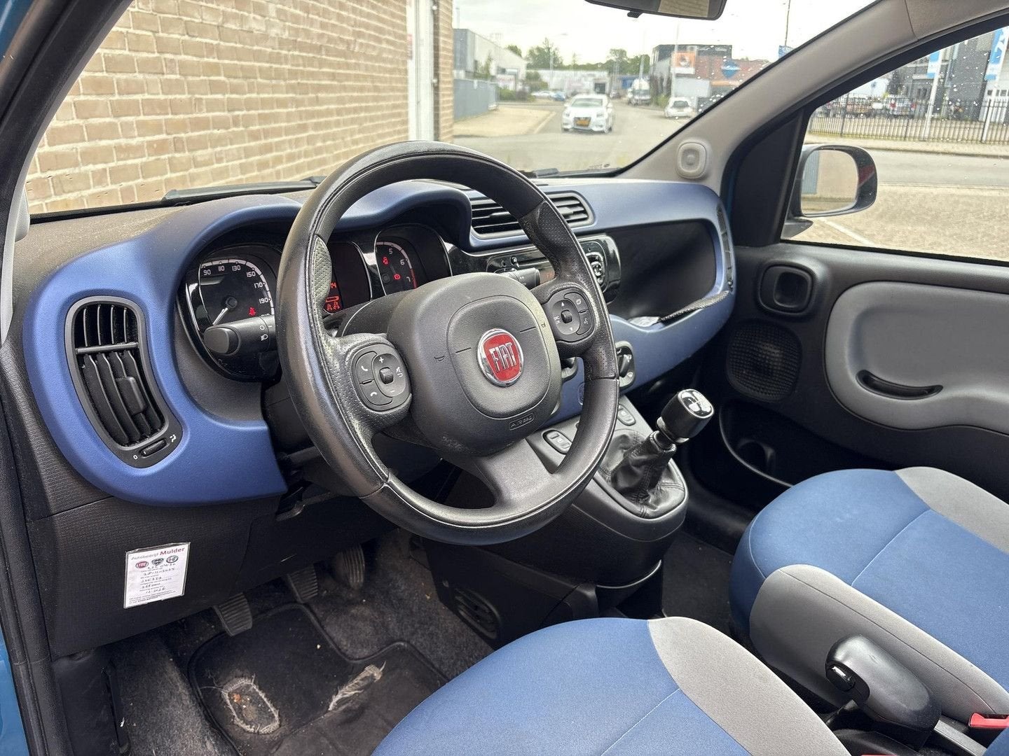 Fiat Panda 0.9 TwinAir Lounge | Pano | Airco | 5-Deurs | Tre, Auto's, Fiat, Start-stop-systeem, Zwart, Panda, Blauw