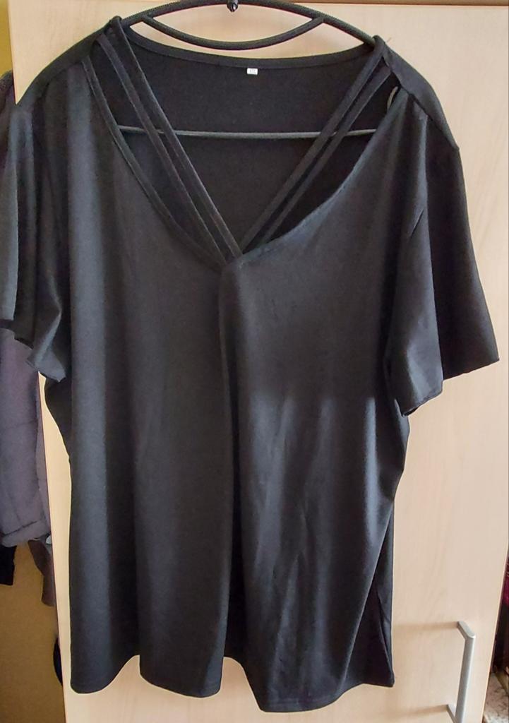 Tee-shirt noir 4XL neuf dame, Enlèvement ou Envoi, Noir