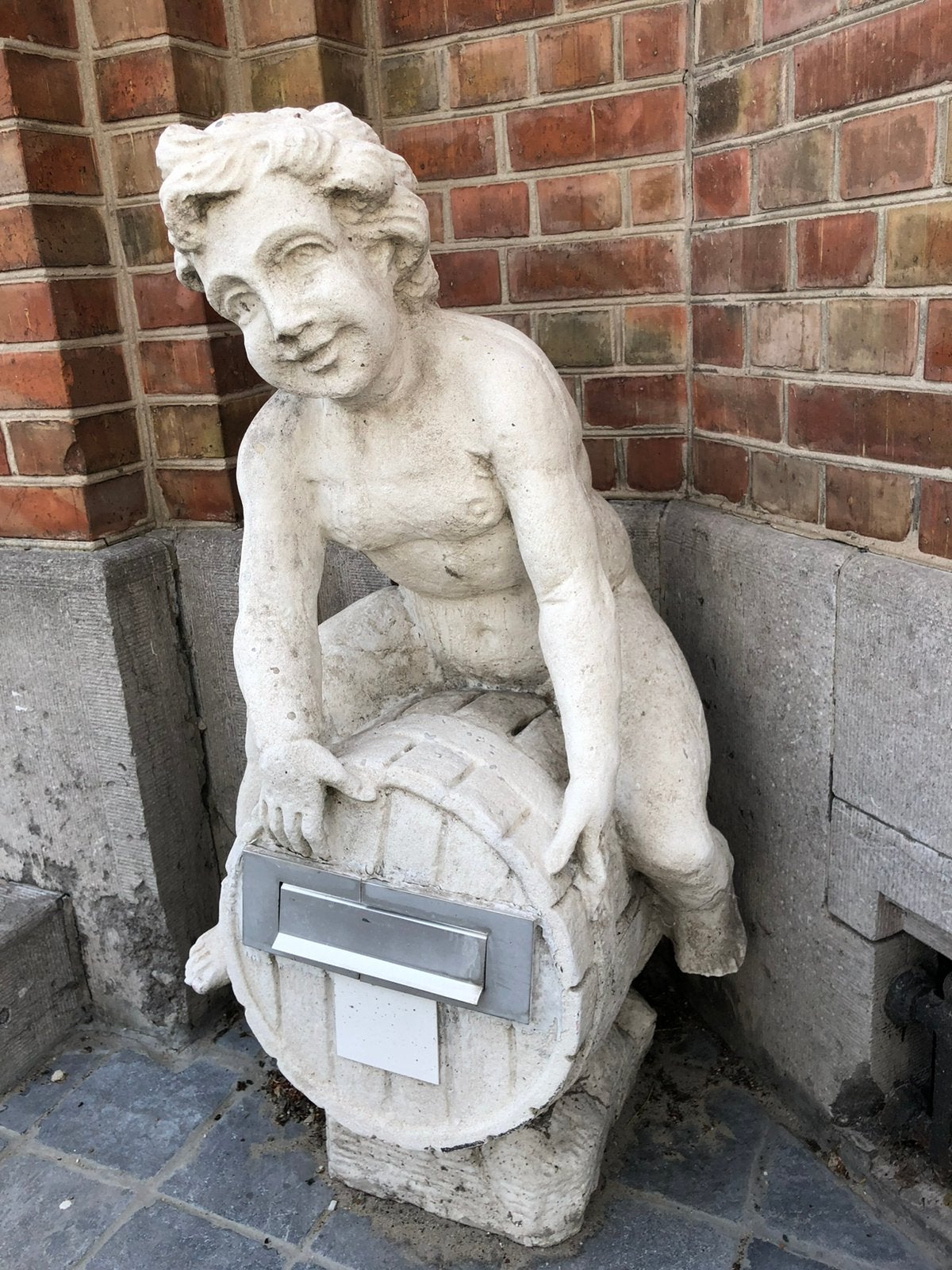 Mooie grote brievenbus met engel, Tuin en Terras, Ophalen, Zo goed als nieuw