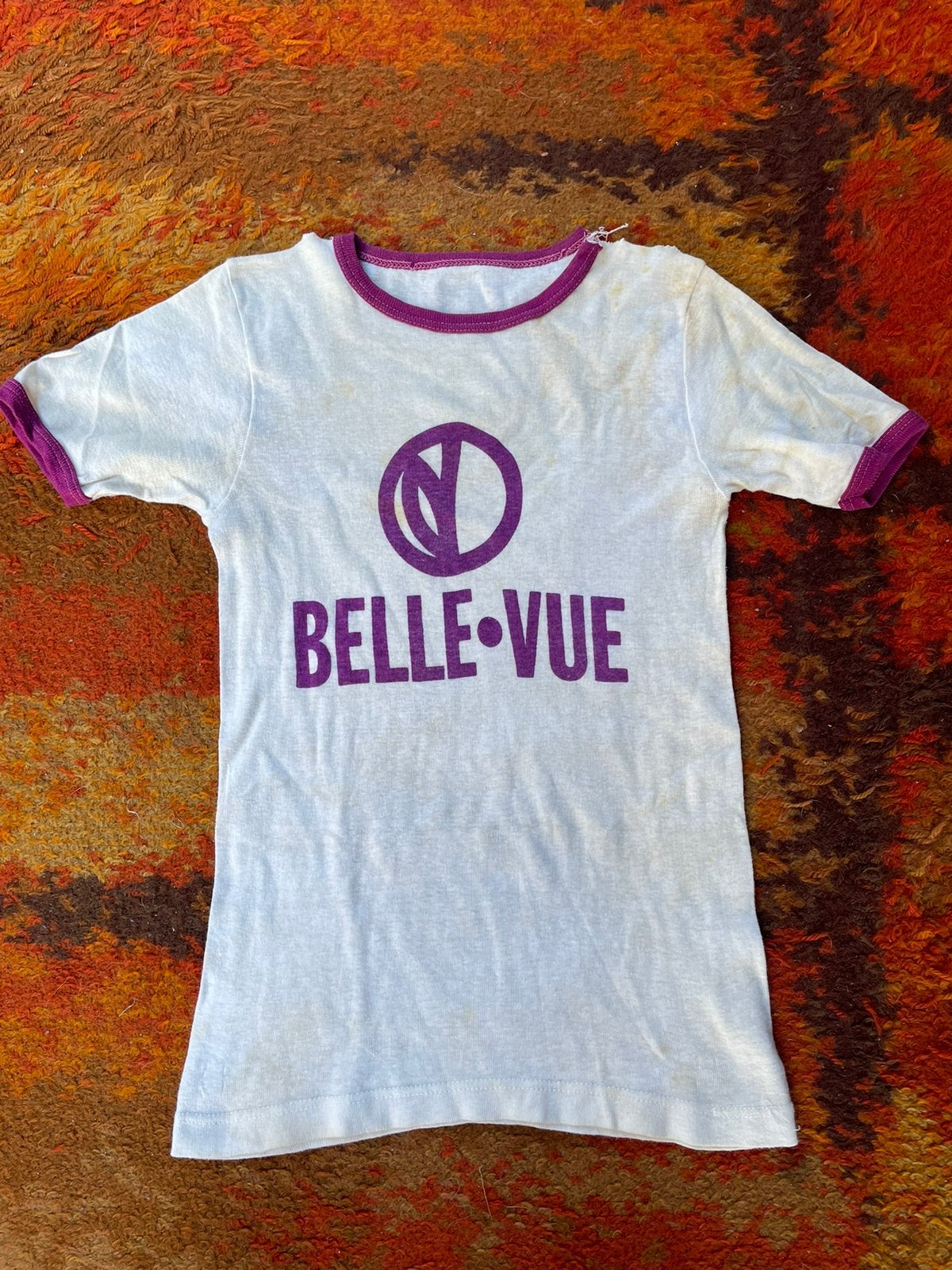 Maillot tshirt Anderlecht 1970, Sport en Fitness, Ophalen of Verzenden, Gebruikt, Shirt