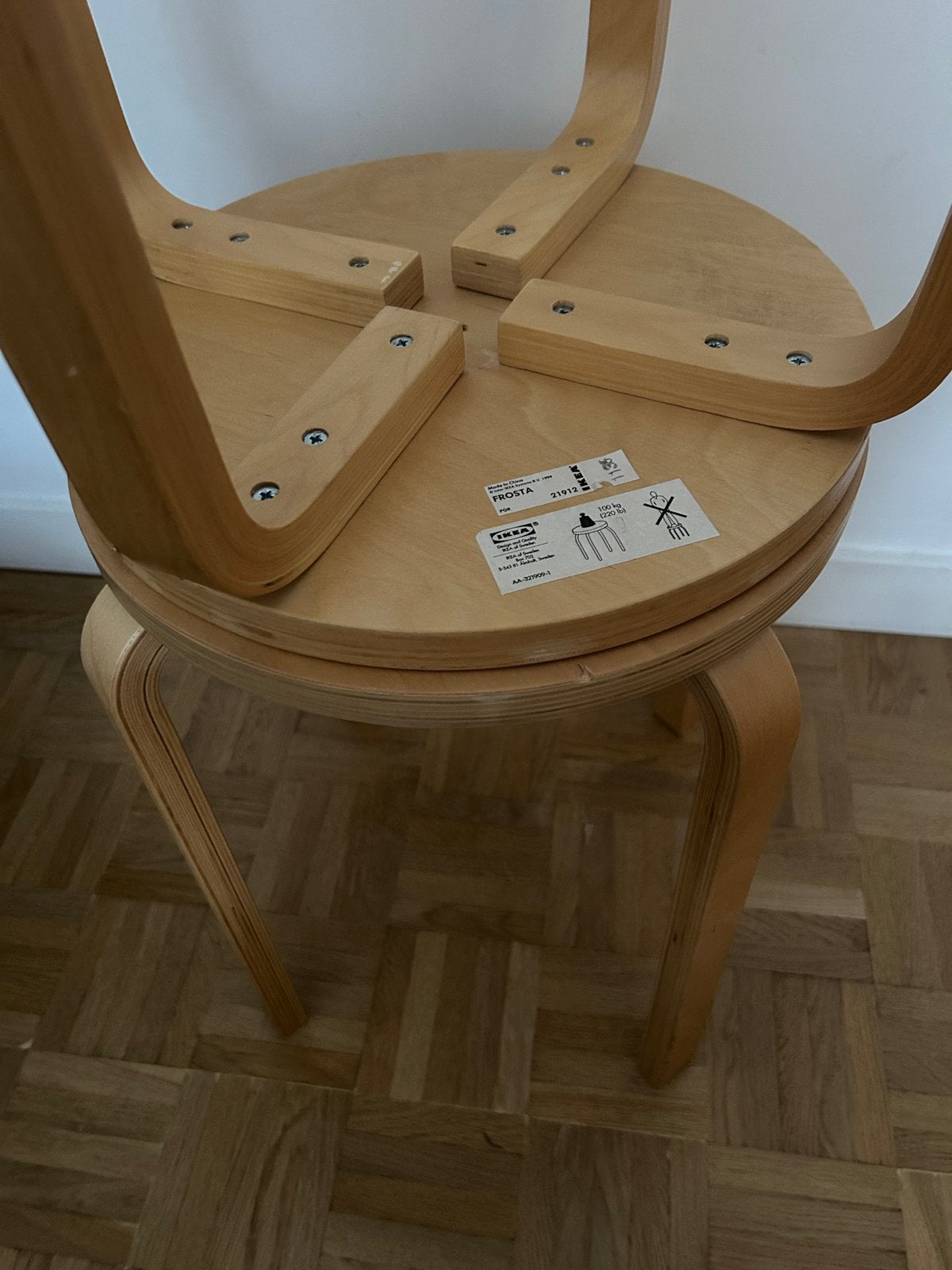 Ikea Frosta krukjes Aalto stijl, Ophalen, Gebruikt, Hout