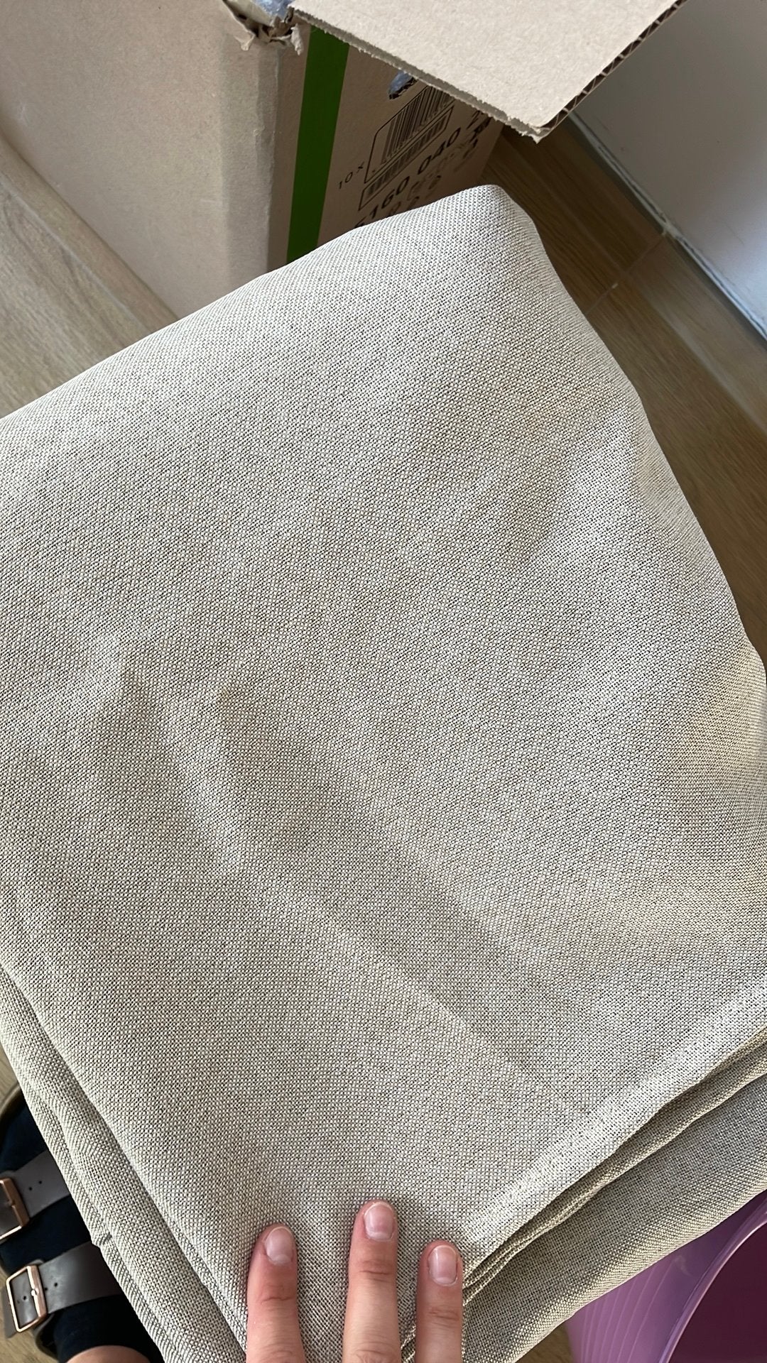 4 x gordijn 300Bx250L NIEUW, Overige merken, Beige, Nieuw, Ophalen of Verzenden