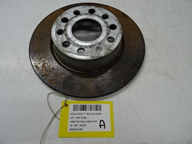 FREIN DISQUE ARRIÈRE Volkswagen Golf VII (AUA), Utilisé, Volkswagen