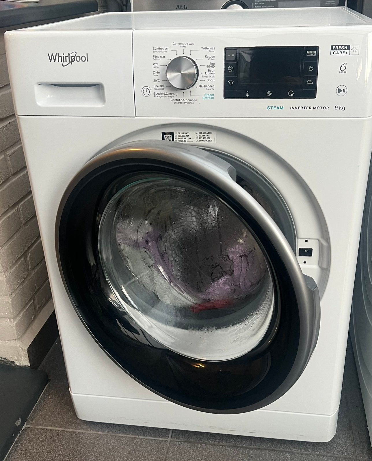 Wasmachine 9kg/ ZEER GOEDE STAAT!!, Enlèvement, Comme neuf