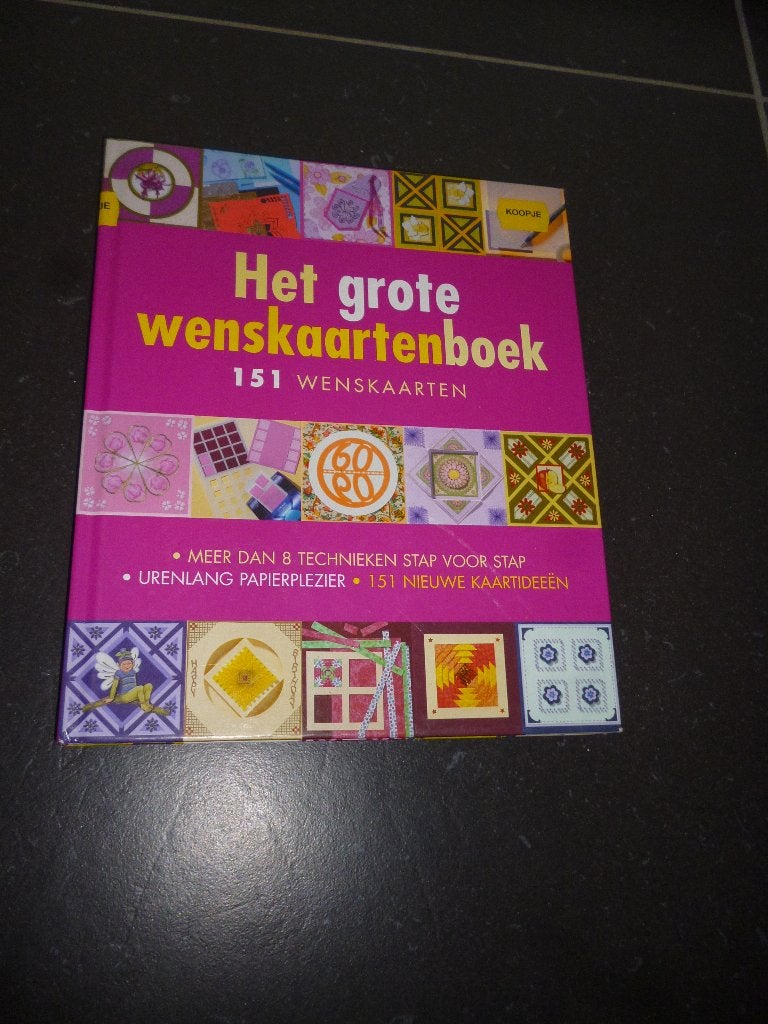 knutselboek : wenskaarten, Ophalen of Verzenden, Zo goed als nieuw, Knutselboek