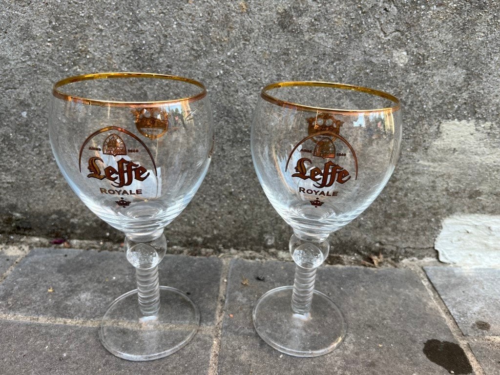 2 bierglazen LEFFE Royale - 33 cl, Verzamelen, Biermerken, Ophalen of Verzenden, Leffe