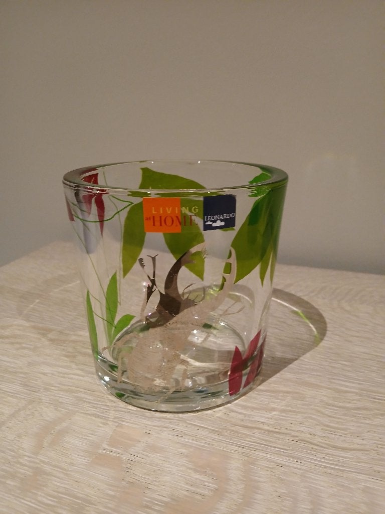 Magnifique vase LEONARDO., Maison & Meubles, Enlèvement ou Envoi, Comme neuf, Verre, 14 cm