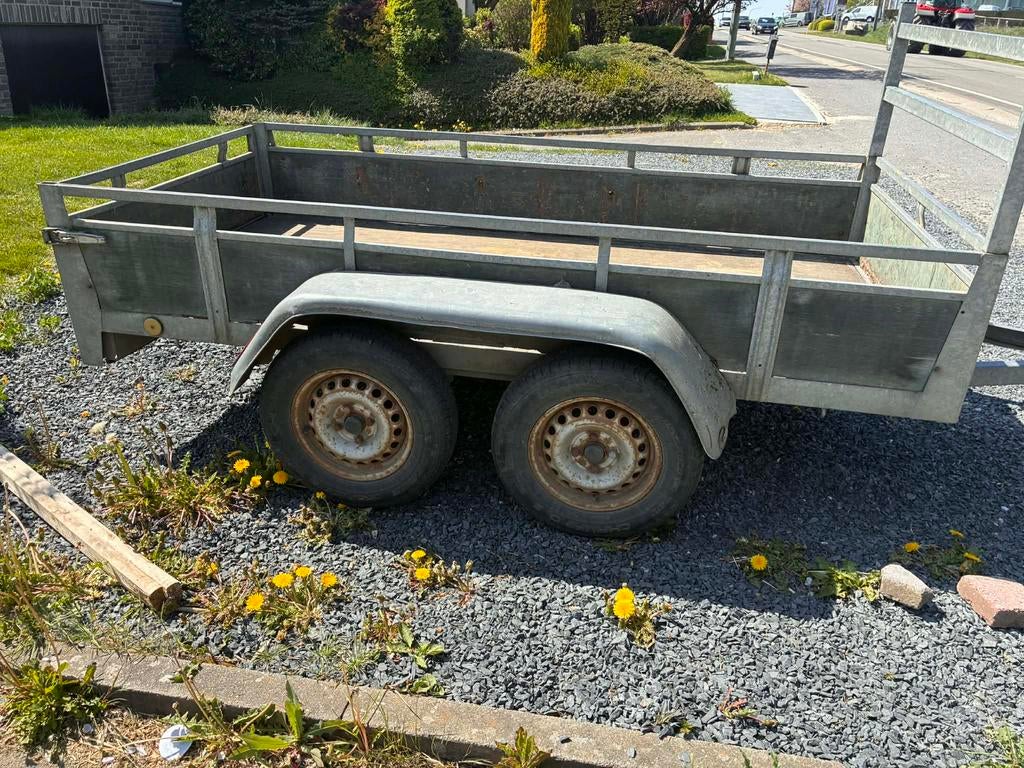 Remorque double essieux, Autos : Divers, Remorques, Enlèvement, Comme neuf