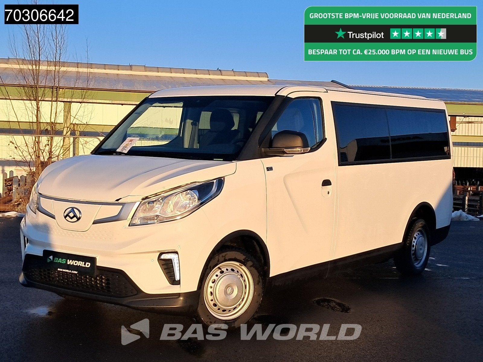 Maxus eDeliver 3 Elektrische Personenvervoer 7-Persoons 269k, Autos, Achat, Maxus, Automatique, Tissu
