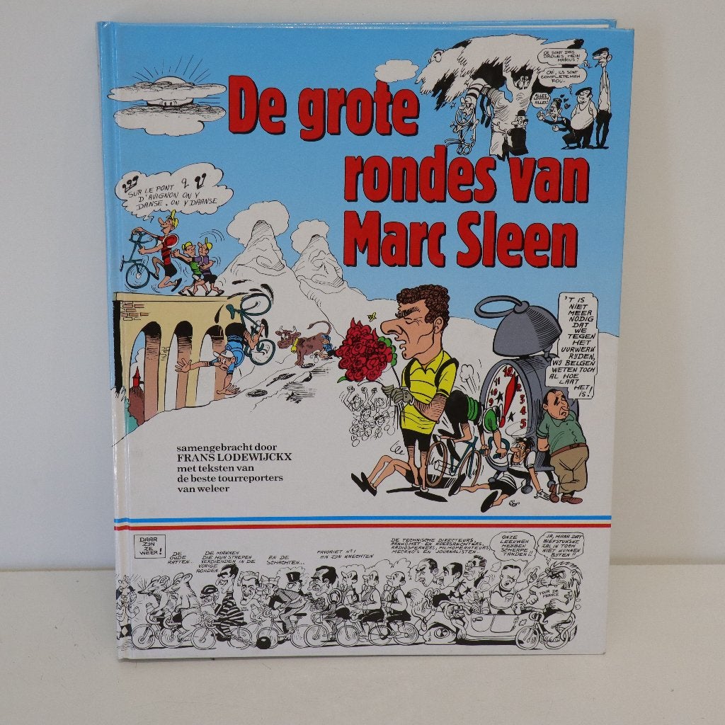 De Grote rondes van Marc Sleen - Gesigneerd (Wielrennen), Boeken, Eén stripboek, Ophalen of Verzenden, Zo goed als nieuw, Marc Sleen