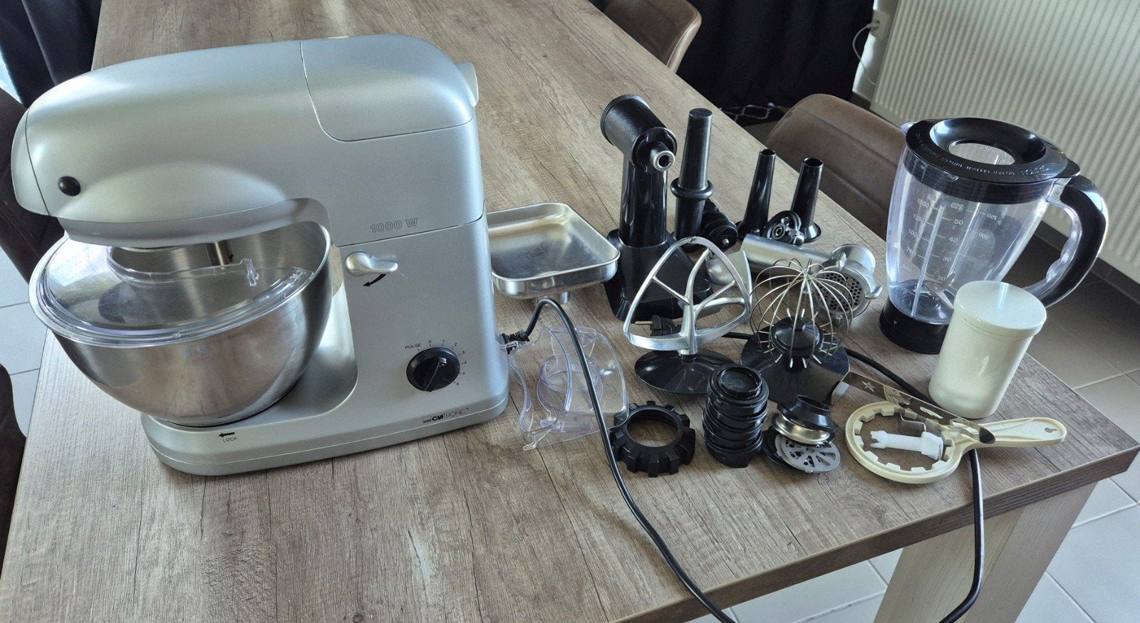 Robot de cuisine avec tous les accessoires, Electroménager, Mélangeurs de cuisine, Enlèvement ou Envoi, Comme neuf
