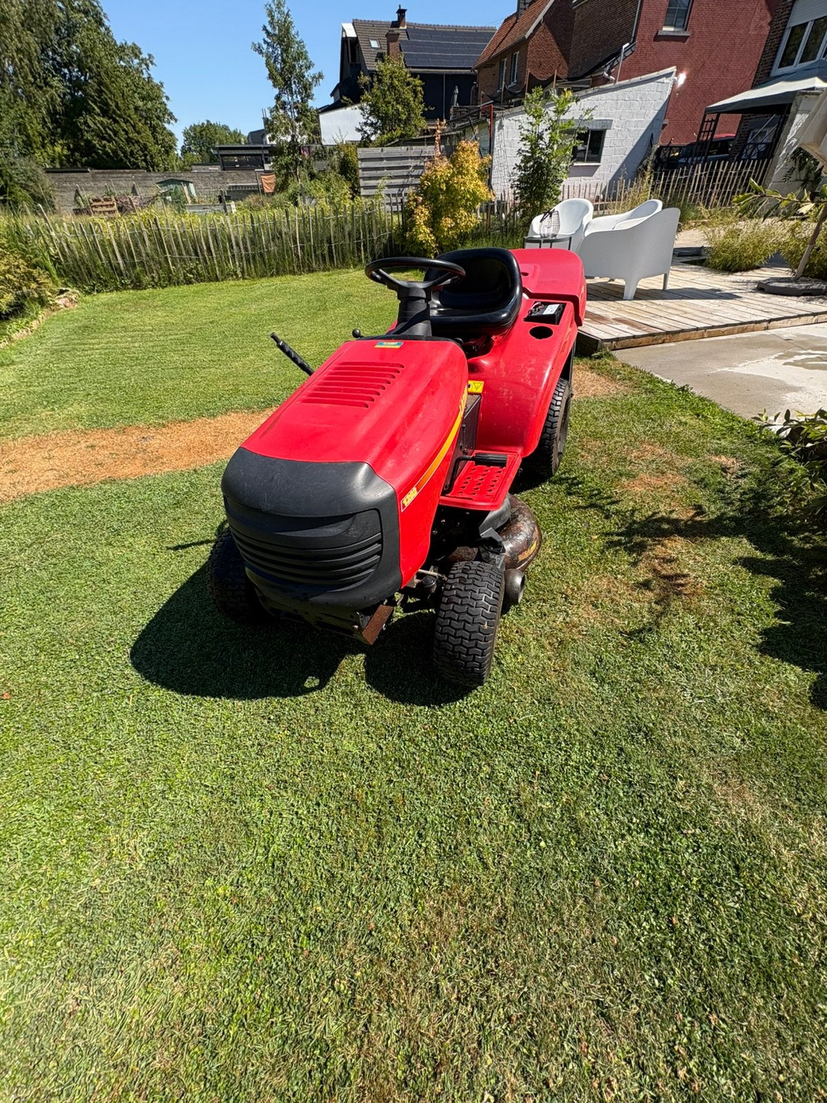 Tracteur tondeuse Laser, Enlèvement, Utilisé, Bac de ramassage, 90 à 120 cm
