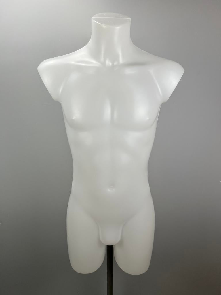 Heren torso paspop wit verstelbare voet, Ophalen, Zo goed als nieuw