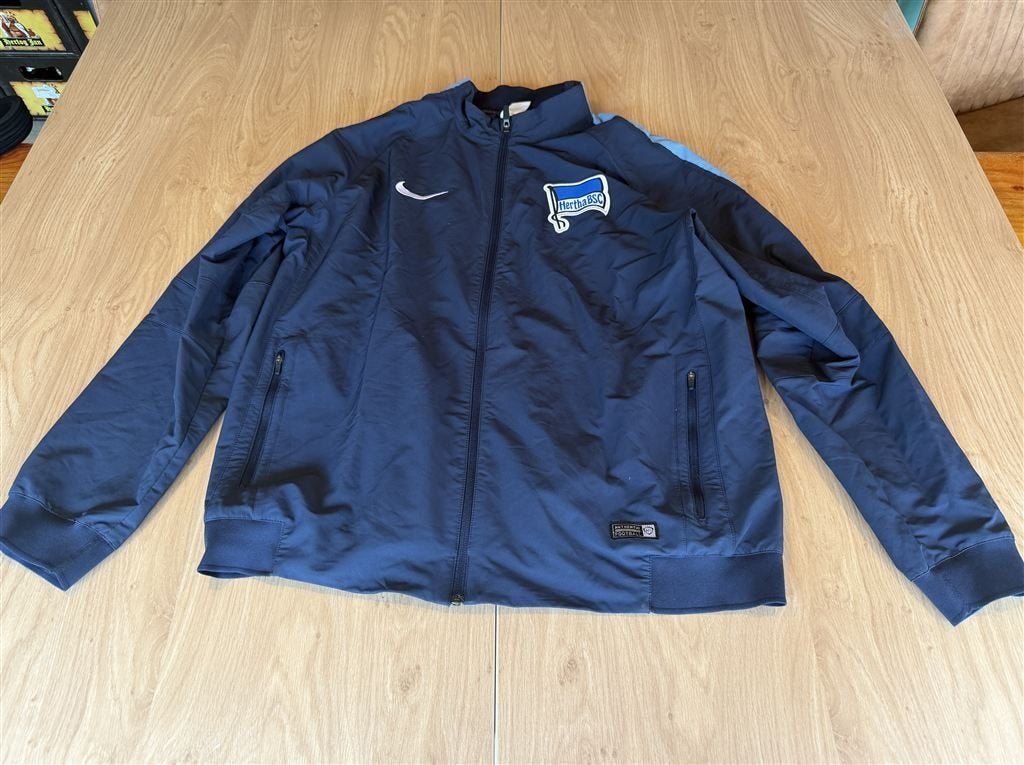 Nike Hertha Berlin BSC Training Football Full Zip Jacket Nav, Enlèvement ou Envoi, Comme neuf