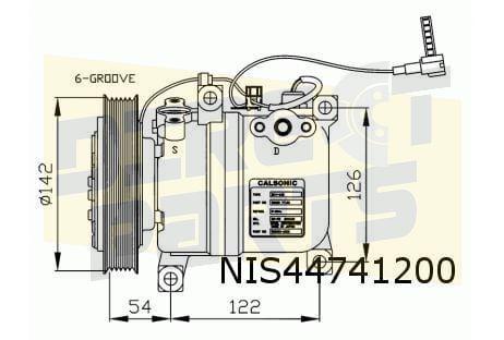 Nissan Primera P10/ 100NX / Serena (1.6 / 2.0) compressor AC, Auto-onderdelen, -, -, Nieuw, Ophalen of Verzenden