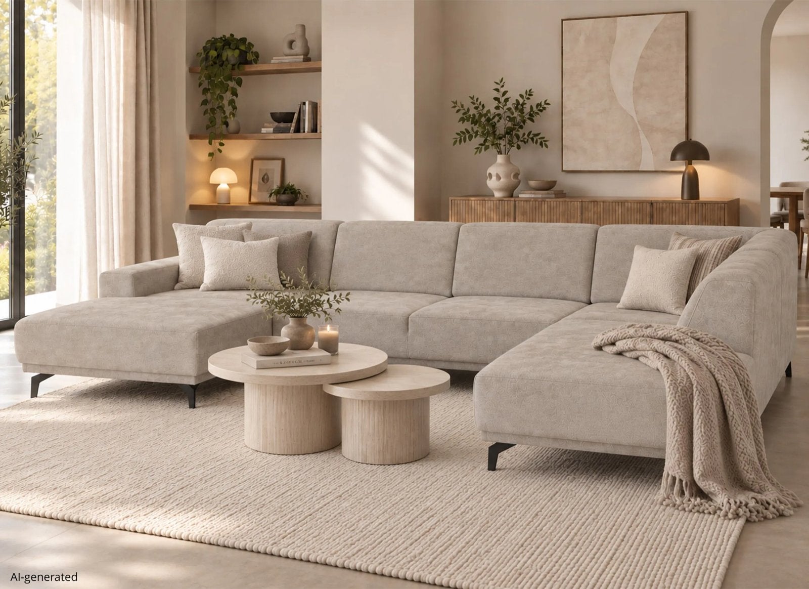 Mats - Hoeksalon - U zetel *5 maanden oud*, Huis en Inrichting, Ophalen, Zo goed als nieuw