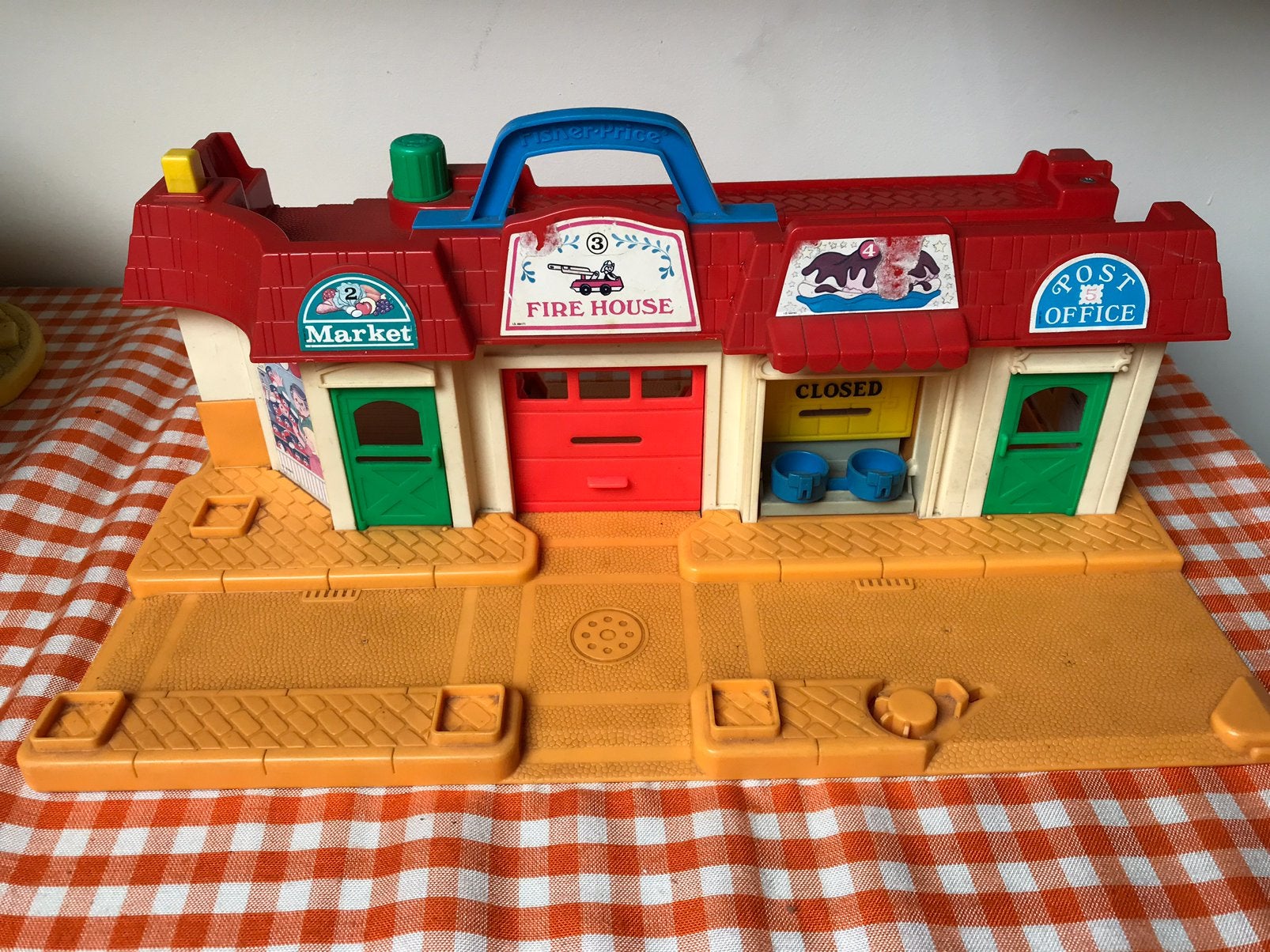 Fisher  Price Market Fire house Post Office, Kinderen en Baby's, Speelgoed | Fisher-Price, Ophalen of Verzenden, Gebruikt, Overige typen