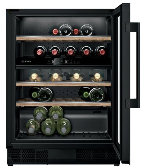 Refroidisseur à vin à porte vitrée BOSH (KUW21AHG0), Enlèvement, Neuf, Verre