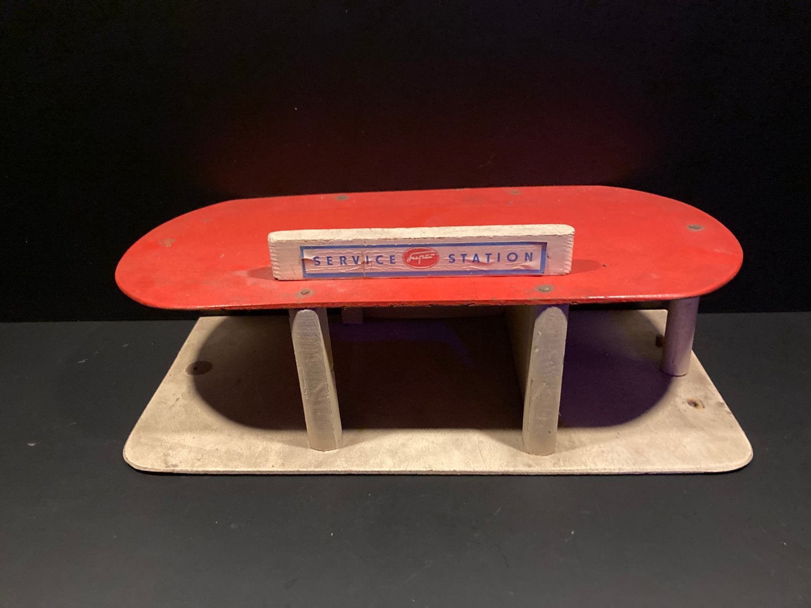 Miniatuur tankstation uit de jaren 50’ te koop, Antiek en Kunst, Ophalen of Verzenden