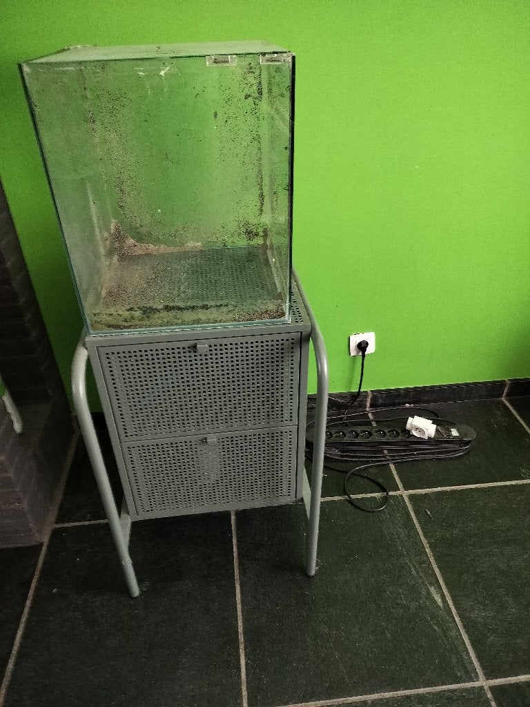 Aquarium Dennerle nanocube (60l?) plus benodigdheden en kast, Animaux & Accessoires, Couvercle inclus, Aquarium vide, Dennerle