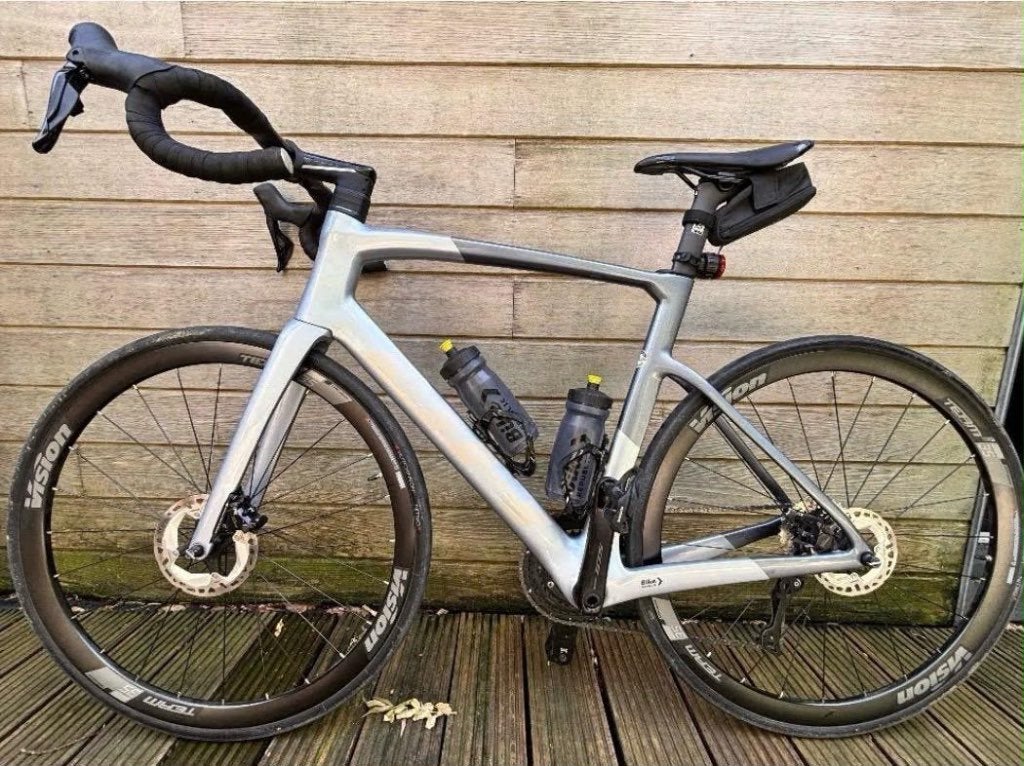 BH RS1 3.5 2024 – Carbone – Shimano 105 Di2 – Silver - L, Autres marques, 10 à 15 vitesses, 49 à 53 cm, Comme neuf