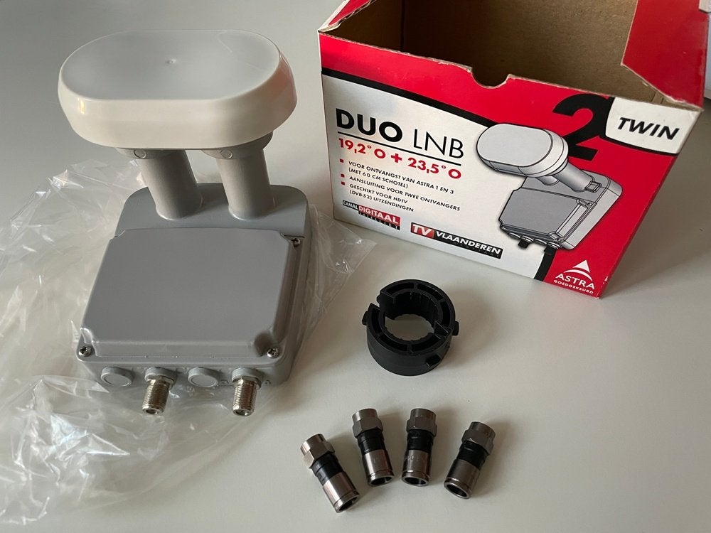 Nieuwe Satelliet Duo Twin LNB kop, Ophalen, Nieuw, (Schotel)antenne-accessoires, Overige merken