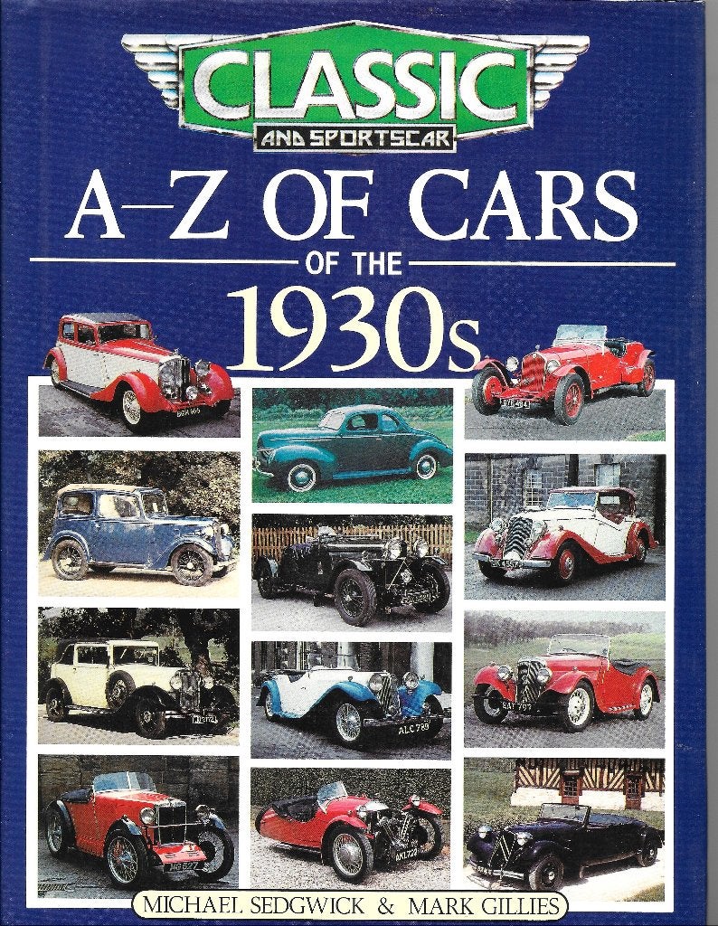 "A-Z OF CARS OF THE 1930's", Boeken, Auto's | Boeken, Ophalen of Verzenden, Zo goed als nieuw, Algemeen