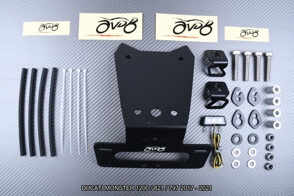 Kentekenplaathouder DUCATI MONSTER 1200 821 797 2017 - 2021, Motoren, Ophalen of Verzenden, Nieuw