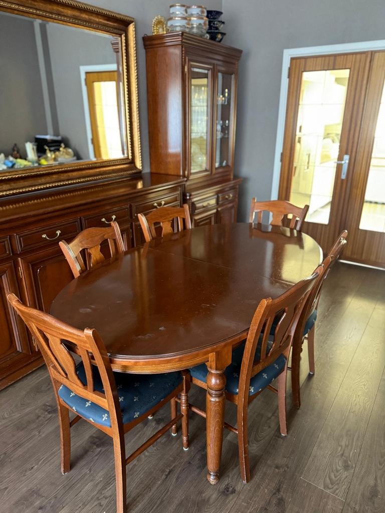 Eetkamer Kerselaar, Huis en Inrichting, Complete eetkamers, Gebruikt, Ophalen