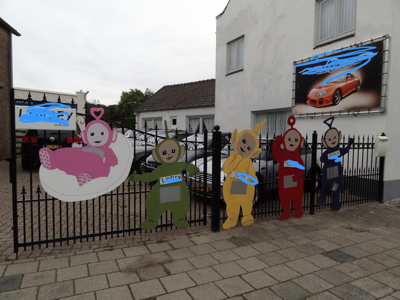 Teletubbies als decoratie of geboorteborden., Enfants & Bébés, Enlèvement, Utilisé, Garçon ou Fille