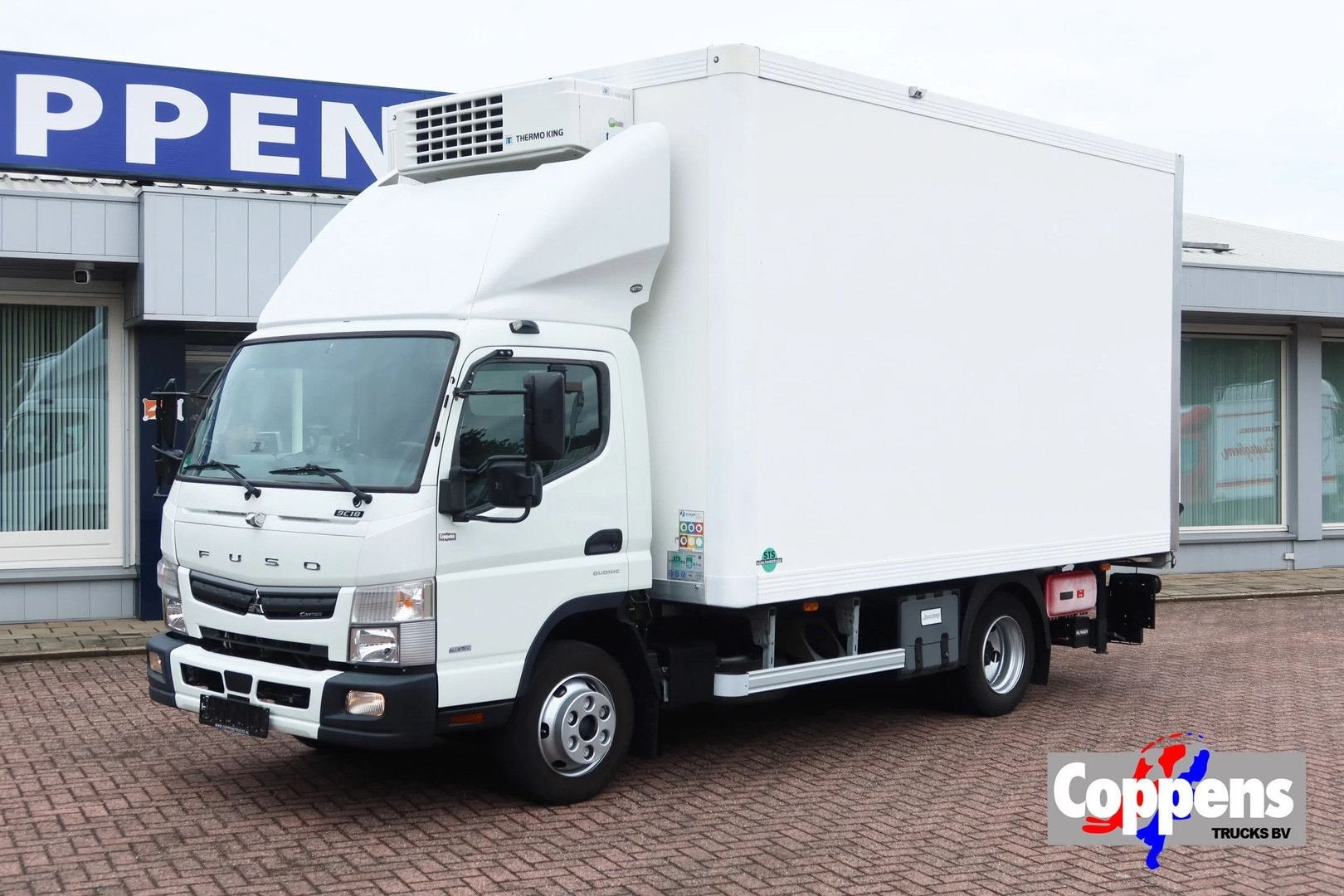 FUSO Canter 9 C 18 Thermoking V500 Max+ Palfinger 1500kg kle, Auto's, Wit, Bedrijf, Diesel, Te koop