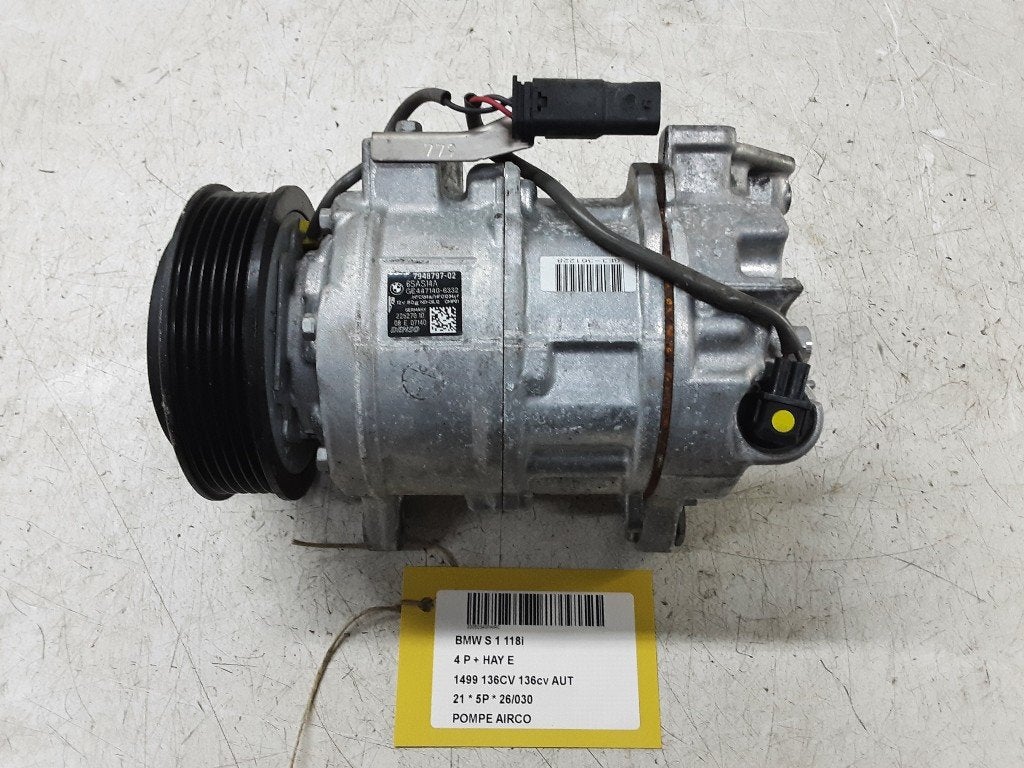 COMPRESSEUR CLIMATISATION BMW 1 serie (F40) (794879702), Utilisé, BMW, Petuelring 130
80809  München, DE, Bayerische Motoren Werke AG