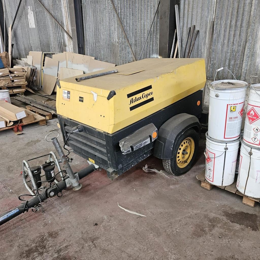 Compressor atlas copco met weinig uren, Ophalen