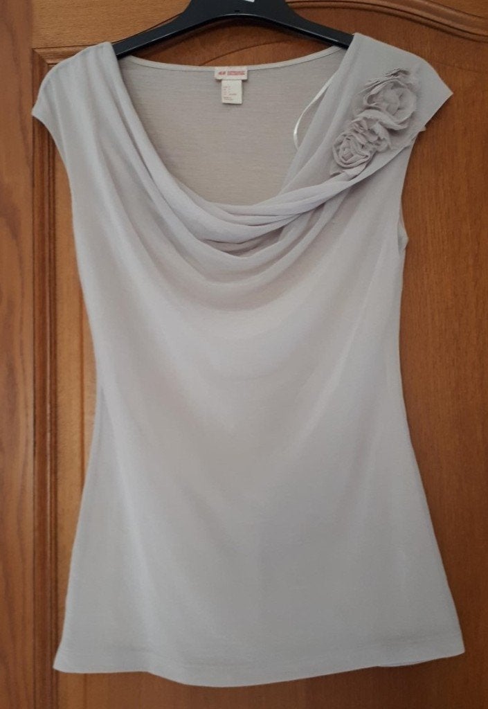H&M - Blouse - Ecru - taille S - 1,00€, H&M, Porté, Envoi, Taille 36 (S)