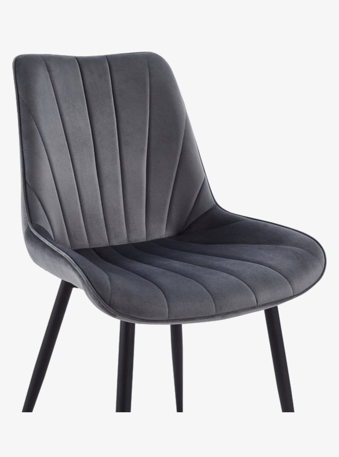 Velvet stoelen, Maison & Meubles, Gris, Enlèvement, Tissus, Cinq, Six Chaises ou plus