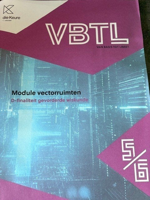 VBTL Module vectorruimten 5/6, ASO, Wiskunde A, Die keure, Ophalen