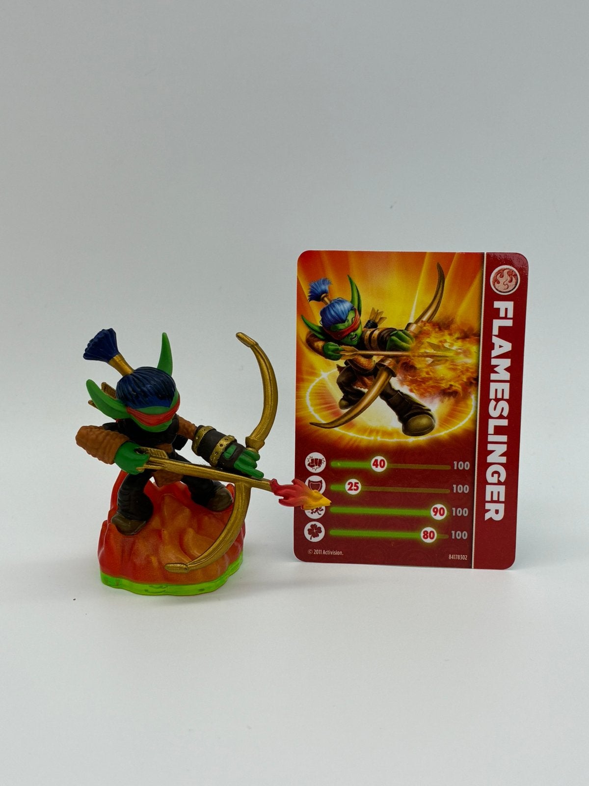 Skylanders Spyro's Adventure Flameslinger avec billet, Envoi, Comme neuf