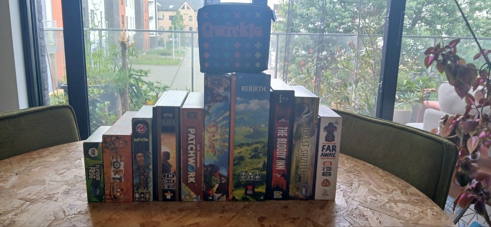 Lot van 11 bordspellen. Meeste unplayed en gesleeved., Ophalen of Verzenden, Zo goed als nieuw