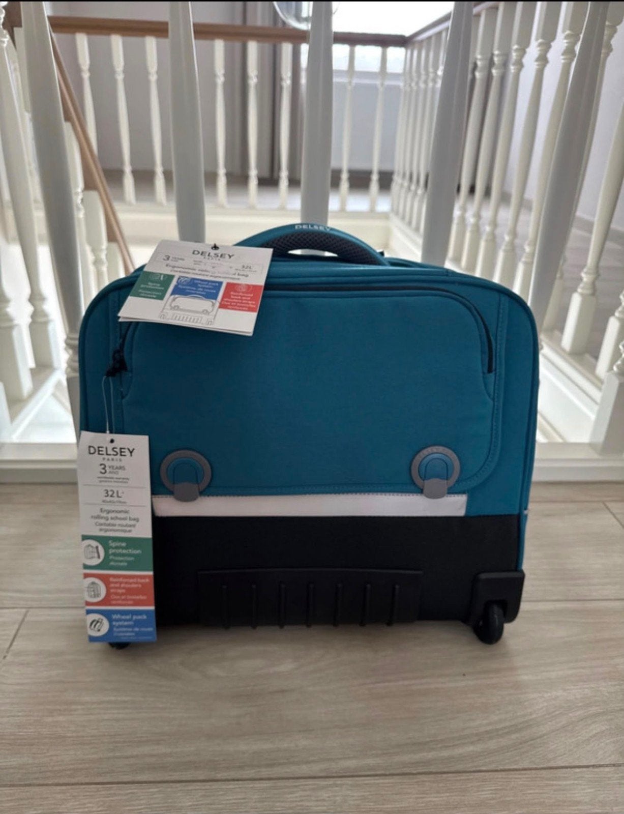 NIEUW trolley boekentas van delsey, Ophalen, Blauw