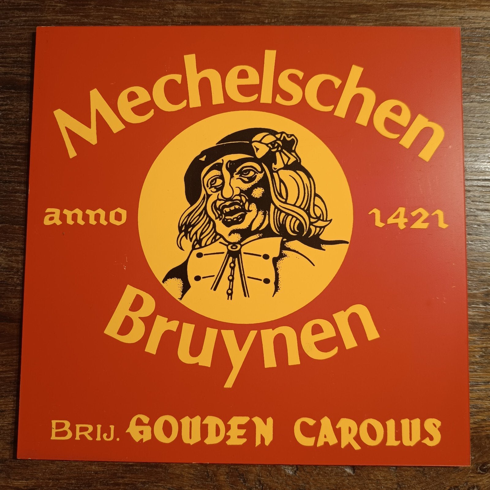 Reklame Bier MECHELS HEN BRUYNEN Brouwerij Het Anker, Ophalen of Verzenden