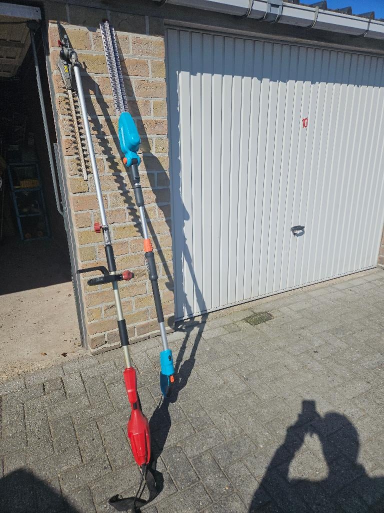 Elektrische verstelbare heggeschaar, JVC, Ophalen, Zo goed als nieuw, Elektrisch, Parkside