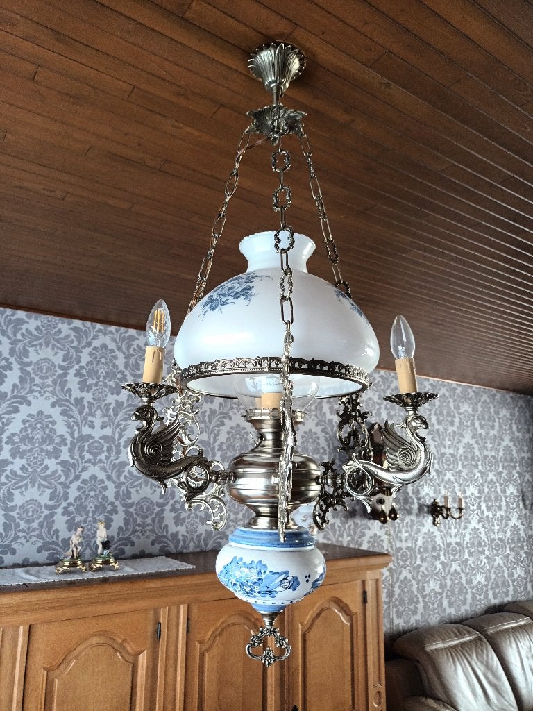 Diverse luchters te koop, Enlèvement, Utilisé, Verre, Klassiek