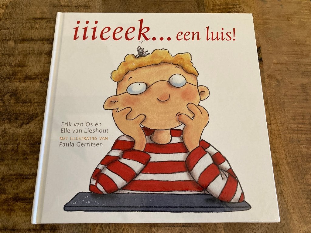 Prentenboek: iiieeek... een luis!, Gelezen, Ophalen of Verzenden, Erik van Os en Elle van Lieshout, 4 jaar