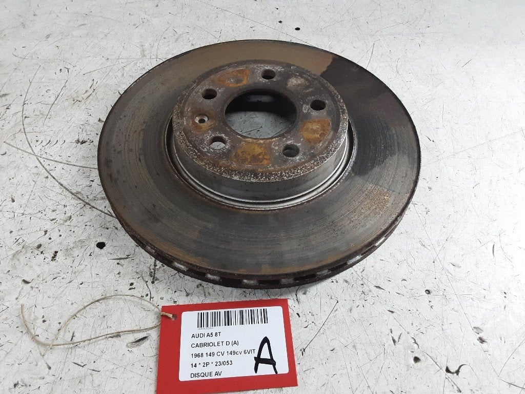 REMSCHIJF VOOR Audi A5 Cabrio (8F7) (01-2009/12-2017), Gebruikt, Mevr. I. Hauben, Audi, Rue de l'Espoir 34 34
4030  GRIVEGNÉE, BE